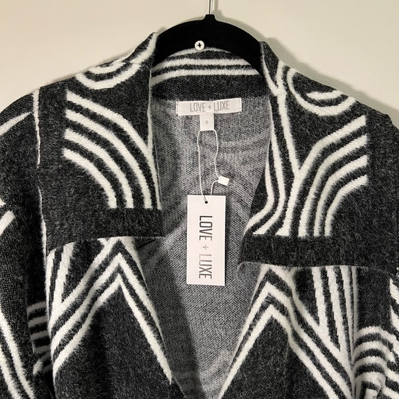 Love + Luxe Heart Cardigan Sweater (small) - Picture 2 of 8